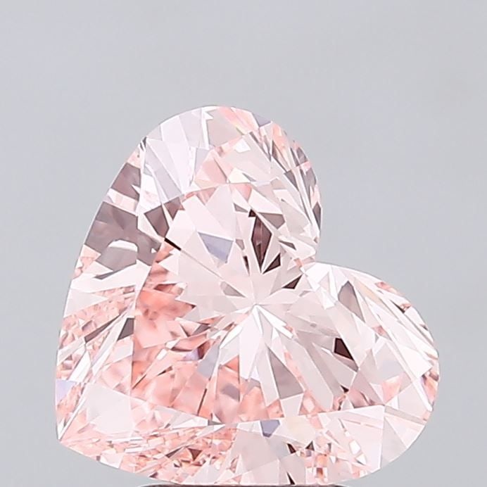 IGI 3.55ct Heart Fancy Vivid Pink VVS2 - Loose Lab Diamond: IGI 3.55ct Heart Fancy Vivid Pink VVS2 - Loose Lab Diamond This is a 3.55ct loose lab diamond with a heart shape, featuring a fancy vivid pink color and VVS2 clarity, certified by IGI. Item Specifics: