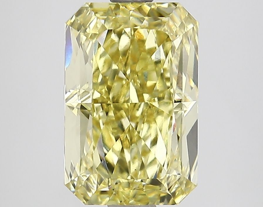Loose Lab Diamond IGI Radiant 3.01ct Fancy Intense Yellow VS1: Loose Lab Diamond IGI Radiant 3.01ct Fancy Intense Yellow VS1 Loose Lab Diamond IGI Radiant, weighing 3.01ct with fancy intense yellow color and VS1 clarity. Certified by IGI, it exhibits excellent po
