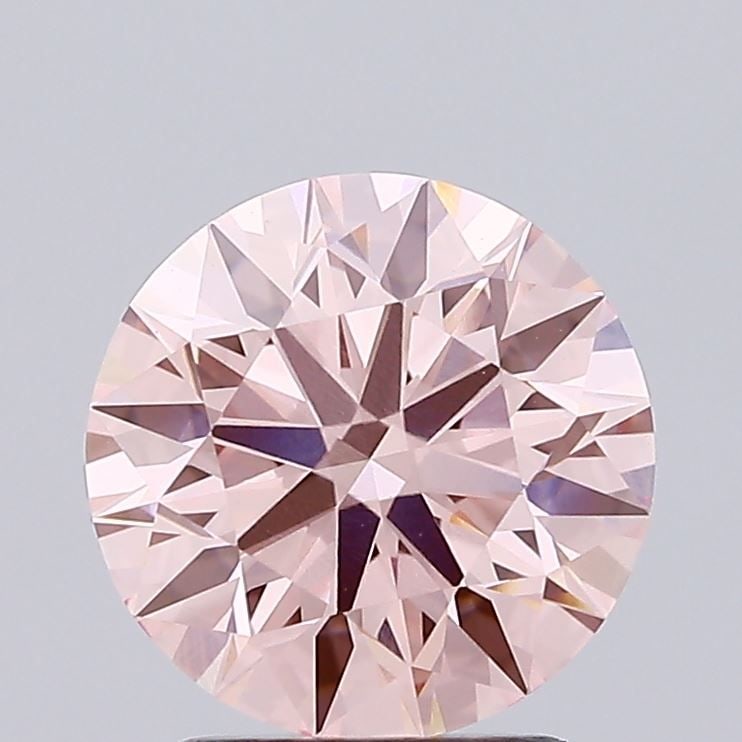 Ideal Loose Lab Diamond IGI Round 2.34ct Fancy Intense Pink VVS2: Ideal Loose Lab Diamond IGI Round 2.34ct Fancy Intense Pink VVS2 Ideal loose lab-grown diamond weighing 2.34ct, round cut, with a fancy intense pink color, VVS2 clarity, and IGI certification. Item Sp
