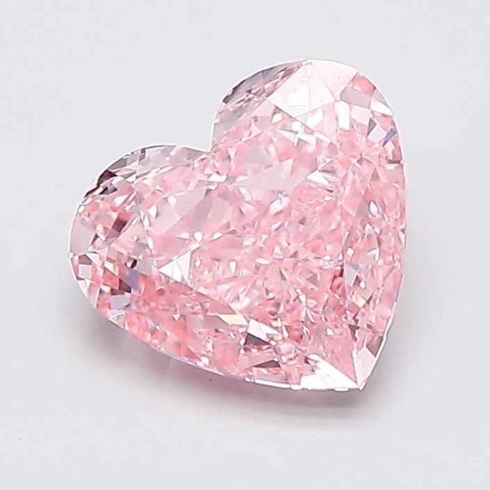 Loose Lab Diamond IGI Heart 2.13ct Fancy Vivid Pink VS1: Loose Lab Diamond IGI Heart 2.13ct Fancy Vivid Pink VS1 This loose lab-grown diamond is a heart shape, weighing 2.13 carats, with fancy vivid pink color and VS1 clarity, certified by IGI. Item Specifi