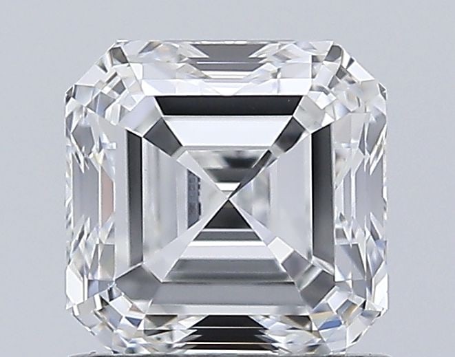 Loose Lab Diamond IGI Square Emerald 1.0ct E VS1: Loose Lab Diamond IGI Square Emerald 1.0ct E VS1 Loose Lab Diamond IGI Square Emerald, 1.0ct, Color E, Clarity VS1, with excellent polish and symmetry, measuring 5.36L x 5.35W x 3.67H, certified by IG