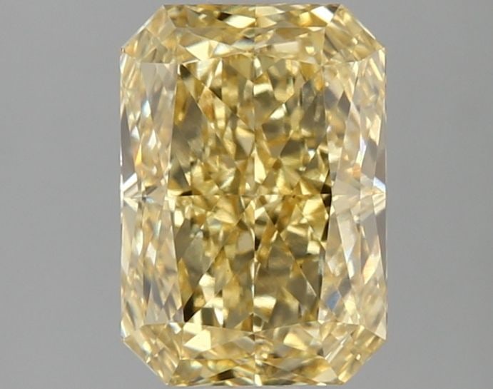 Loose Lab Diamond IGI Radiant 2.1ct Fancy Vivid Yellow VS1: Loose Lab Diamond IGI Radiant 2.1ct Fancy Vivid Yellow VS1 Loose Lab Diamond IGI Radiant, weighing 2.1ct with a fancy vivid yellow color and clarity of VS1. Certified by IGI, showcasing excellent poli