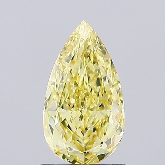 Loose Lab Diamond IGI Pear 1.01ct Fancy Intense Yellow VS1: Loose Lab Diamond IGI Pear 1.01ct Fancy Intense Yellow VS1 Loose Lab Diamond IGI Pear 1.01ct, Color: Fancy Intense Yellow, Clarity: VS1, Polish: EX, Symmetry: EX, Measurements: 9.16L X 5.14W X 3.07H.