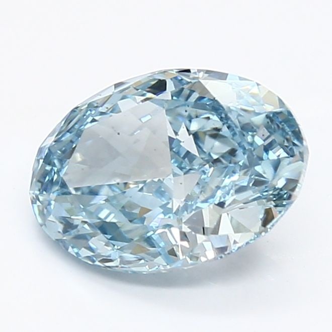Loose Lab Diamond IGI Oval 1.79ct Fancy Vivid Blue VS1: Loose Lab Diamond IGI Oval 1.79ct Fancy Vivid Blue VS1 Loose Lab Diamond IGI Oval weighing 1.79ct, with a Fancy Vivid Blue color and VS1 clarity, featuring VG polish and symmetry, certified by IGI. It