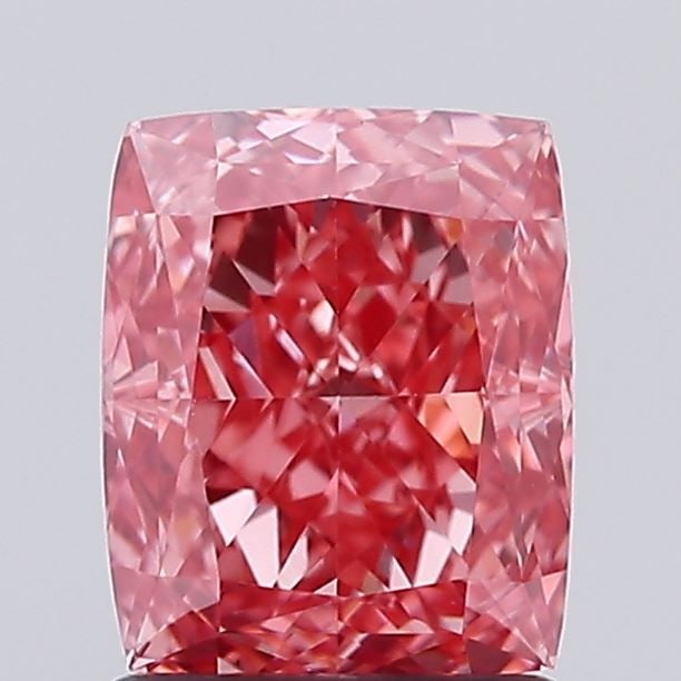 Loose Lab Diamond IGI Cushion Modified 1.6ct Fancy Vivid Pink VS1: Loose Lab Diamond IGI Cushion Modified 1.6ct Fancy Vivid Pink VS1 Loose Lab Diamond IGI certified, 1.6ct Fancy Vivid Pink, VS1 clarity, with excellent polish and symmetry. Measurements: 7.25L x 5.95W