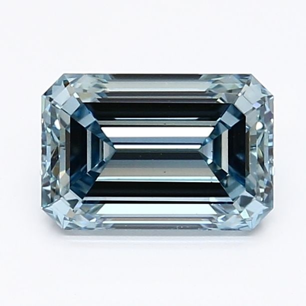 Loose Lab Diamond IGI Emerald 1.2ct Fancy Intense Blue VS2: Loose Lab Diamond IGI Emerald 1.2ct Fancy Intense Blue VS2 Loose Lab Diamond IGI Emerald, 1.2ct Fancy Intense Blue, Clarity VS2, with measurements of 7.33L x 4.96W x 3.4H, certified by IGI. Item Speci