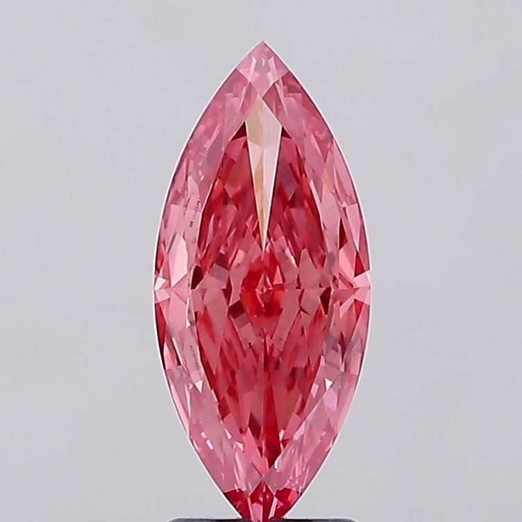 Loose Lab Diamond IGI Marquise 3.02ct Fancy Vivid Pink VS1: Loose Lab Diamond IGI Marquise 3.02ct Fancy Vivid Pink VS1 Loose Lab Diamond IGI Marquise 3.02ct, Fancy Vivid Pink, VS1 clarity, with EX Polish and EX Symmetry, measures 15.44L x 6.74W x 4.33H. Item S