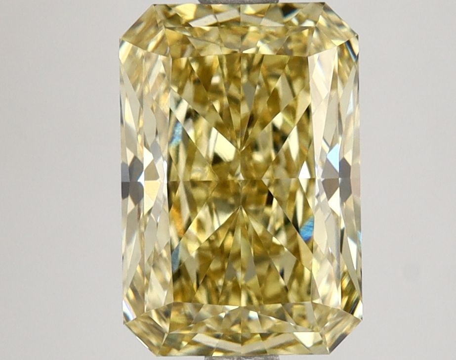 Loose Lab Diamond 2.82ct Fancy Intense Yellow VVS2 - IGI Radiant: Loose Lab Diamond 2.82ct Fancy Intense Yellow VVS2 - IGI Radiant Loose Lab Diamond, 2.82ct, radiant cut, fancy intense yellow color, VVS2 clarity, dimensions 9.83L x 6.66W x 4.53H, certified by IGI. I