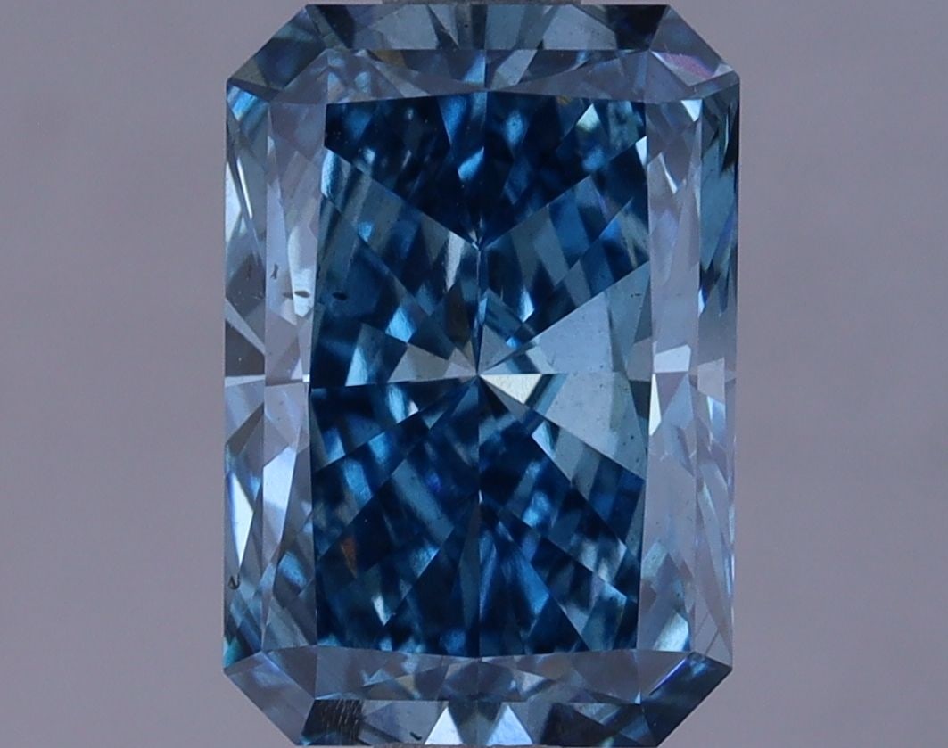 Loose Lab Diamond IGI Radiant 2.04ct Fancy Vivid Blue SI1 (1 of 1)
