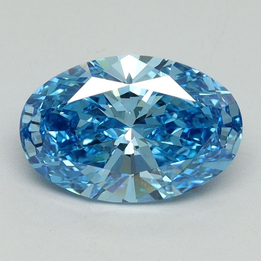 Loose Lab Diamond IGI Oval 2.01ct Fancy Vivid Blue VS1: Loose Lab Diamond IGI Oval 2.01ct Fancy Vivid Blue VS1 Loose Lab Diamond IGI Oval 2.01ct in Fancy Vivid Blue color and VS1 clarity. Certified by IGI, measuring 10.4L x 6.87W x 4.3H mm. Item Specifics:
