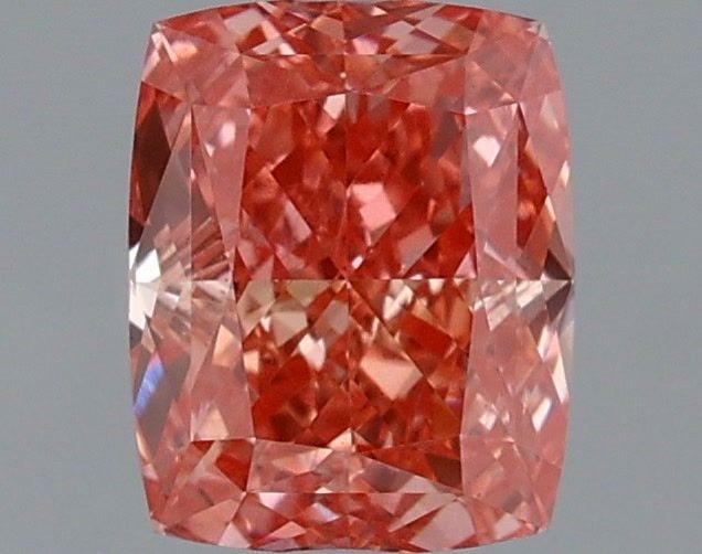 Loose Lab Diamond IGI Cushion Modified 1.08ct Fancy Vivid Pink VS1: Loose Lab Diamond IGI Cushion Modified 1.08ct Fancy Vivid Pink VS1 Loose Lab Diamond weighing 1.08ct, with a Fancy Vivid Pink color and VS1 clarity, certified by IGI. Measurements are 6.41L x 5.11W x