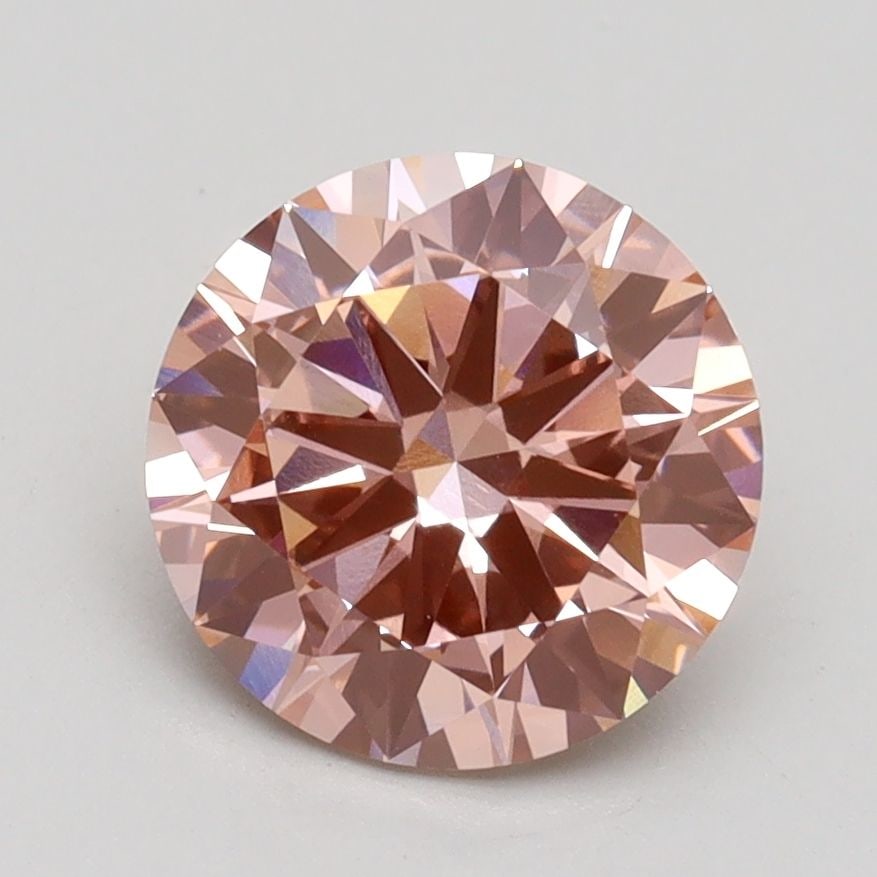 Loose Lab Diamond IGI Round 2.0ct Fancy Intense Pink VS1: Loose Lab Diamond IGI Round 2.0ct Fancy Intense Pink VS1 A loose lab-grown diamond, IGI certified, weighing 2.0ct with a fancy intense pink color and VS1 clarity. It has excellent polish and symmetry,