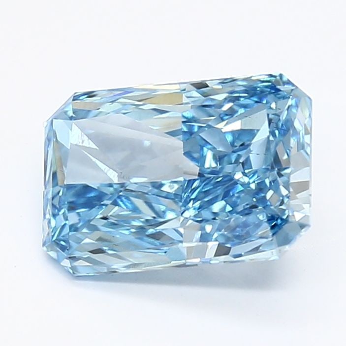 IGI 1.84ct Radiant Fancy Vivid Blue VS2 - Loose Lab Diamond: IGI 1.84ct Radiant Fancy Vivid Blue VS2 - Loose Lab Diamond IGI 1.84ct Radiant Fancy Vivid Blue VS2 loose lab diamond is characterized by a fancy vivid blue color and VS2 clarity, featuring excellent