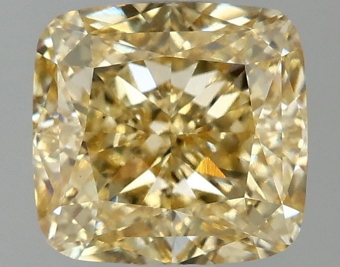 Loose Lab Diamond IGI Cushion Modified 2.07ct Fancy Intense Yellow VS1: Loose Lab Diamond IGI Cushion Modified 2.07ct Fancy Intense Yellow VS1 Loose Lab Diamond IGI Cushion Modified, 2.07ct, Color Fancy Intense Yellow, Clarity VS1, featuring EX Polish and EX Symmetry. Cer