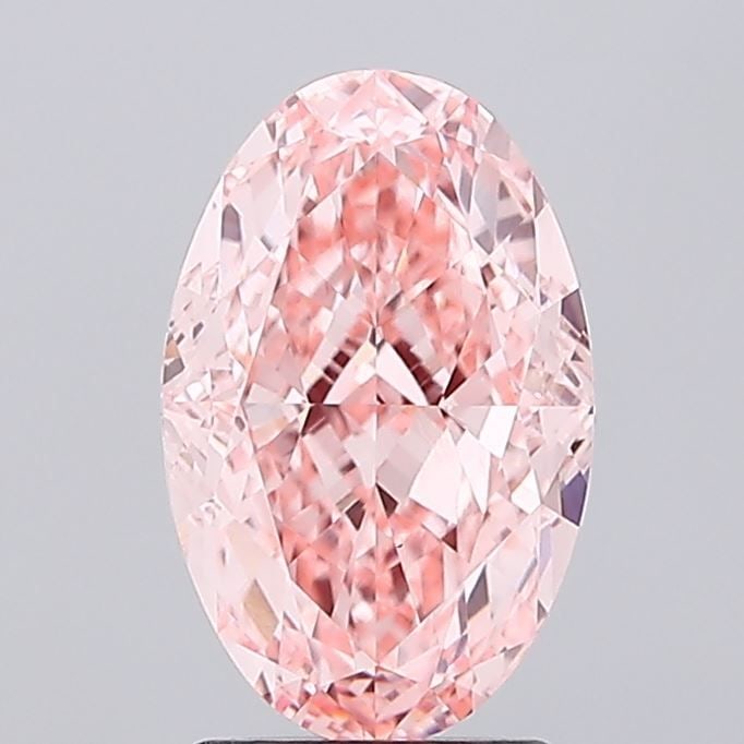 Loose Lab Diamond IGI Oval 2.92ct Fancy Vivid Pink VS1: Loose Lab Diamond IGI Oval 2.92ct Fancy Vivid Pink VS1 Loose Lab Diamond IGI certified, 2.92ct, oval cut, Fancy Vivid Pink color, VS1 clarity, with EX polish and symmetry. Dimensions are 10.99mm x 7.0