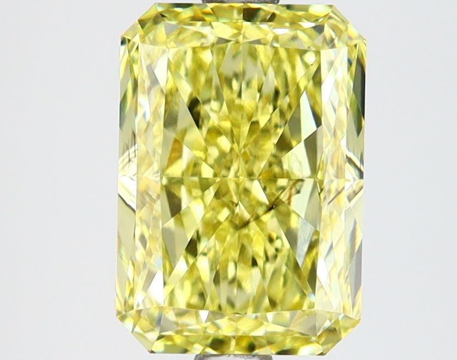 Loose Lab Diamond IGI Radiant 2.68ct Fancy Vivid Yellow SI1: Loose Lab Diamond IGI Radiant 2.68ct Fancy Vivid Yellow SI1 Loose Lab Diamond IGI Radiant 2.68ct Fancy Vivid Yellow SI1, certified by IGI, with good polish and symmetry, measuring 9.42L x 6.59W x 4.45