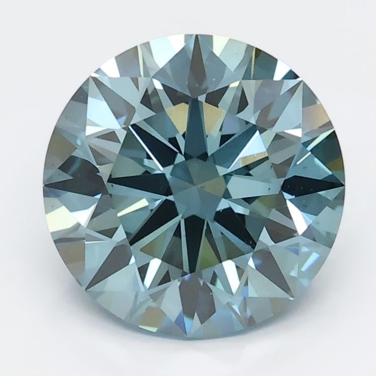 Loose Lab Diamond Round 2.2ct Blue VS1: Loose Lab Diamond Round 2.2ct Blue VS1 Loose Lab Diamond Round, 2.2ct, blue color, VS1 clarity, good polish and symmetry; no certification. Item Specifics: Source: This Is A Real Diamond Grown In A La