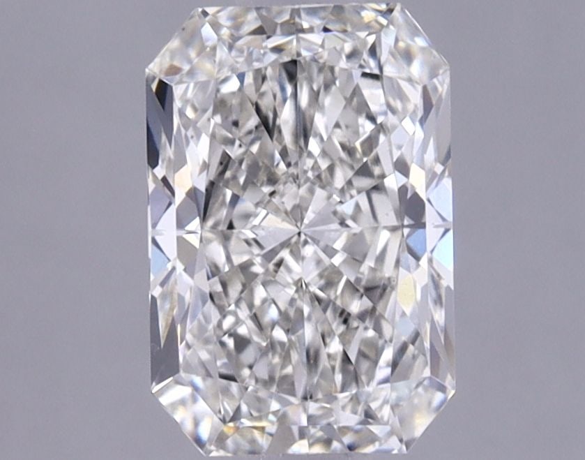 Loose Lab Diamond IGI Radiant 1.06ct G VS1: Loose Lab Diamond IGI Radiant 1.06ct G VS1 Loose Lab Diamond IGI Radiant weighing 1.06ct, color G, clarity VS1, with EX polish and EX symmetry, measurements of 7.38L x 5.02W x 3.38H. Item Specifics: S
