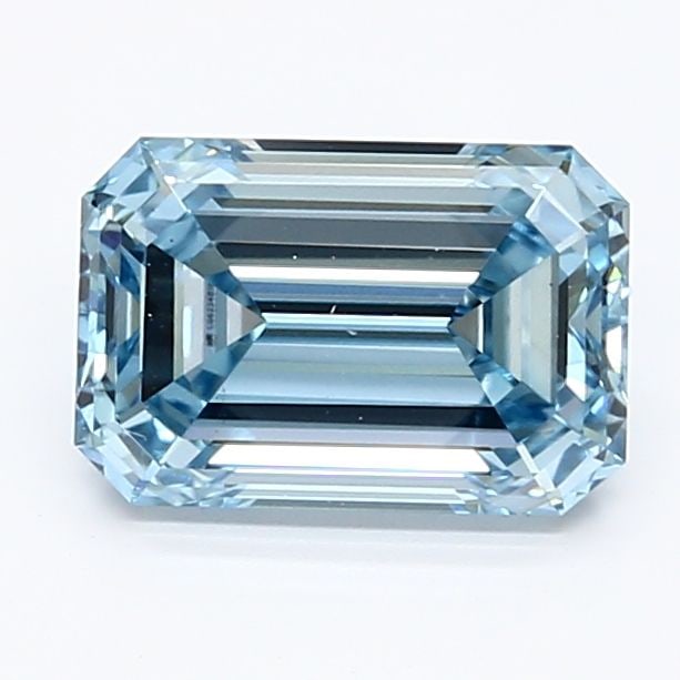Loose Lab Diamond IGI Emerald 1.42ct Fancy Intense Blue VS1 (1 of 1)