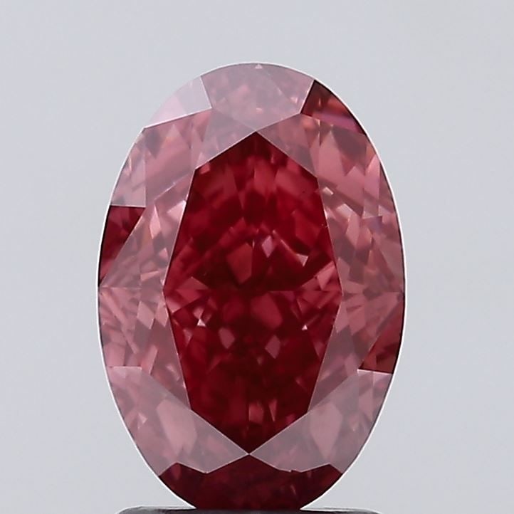 Loose Lab Diamond IGI Oval 2.12ct Fancy Vivid Pink VS1 (1 of 1)