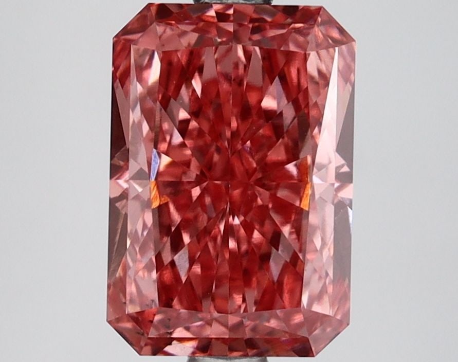Loose Lab Diamond IGI Radiant 2.63ct Fancy Vivid Pink VS2: Loose Lab Diamond IGI Radiant 2.63ct Fancy Vivid Pink VS2 Loose lab-grown diamond, IGI certified, measuring 9.37 x 6.45 x 4.46 mm, 2.63 ct, Fancy Vivid Pink color, VS2 clarity, with excellent polish a