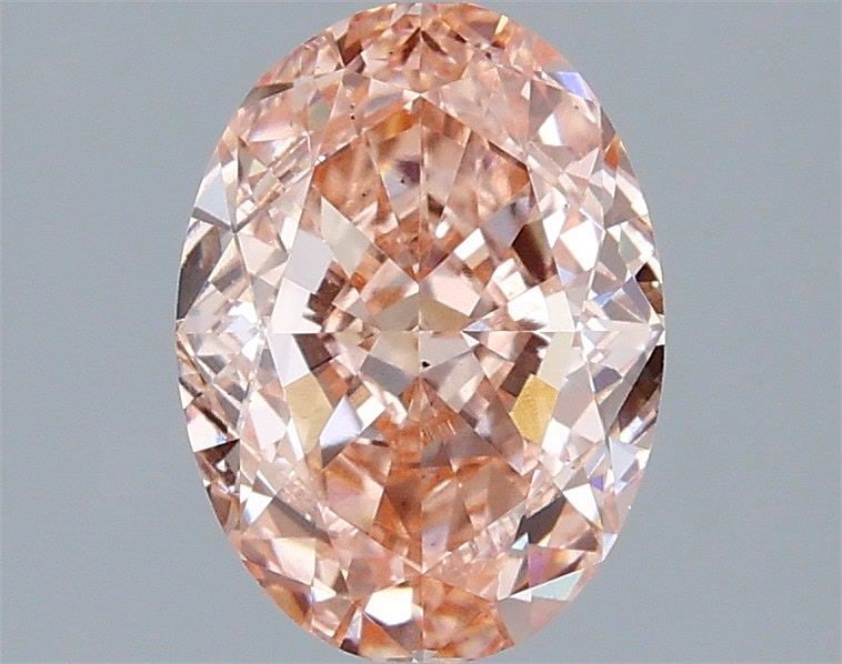 Loose Lab Diamond IGI Oval 2.08ct Fancy Intense Pink VS2: Loose Lab Diamond IGI Oval 2.08ct Fancy Intense Pink VS2 Loose lab-grown diamond weighing 2.08ct, oval cut, with color grade Fancy Intense Pink and clarity VS2, certified by IGI, featuring excellent p