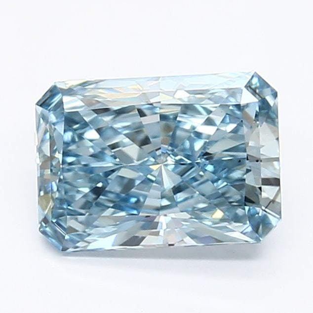Loose Lab Diamond IGI Radiant 1.35ct Fancy Vivid Blue VS1: Loose Lab Diamond IGI Radiant 1.35ct Fancy Vivid Blue VS1 Loose lab diamond weighing 1.35ct, cut in a radiant shape, featuring a fancy vivid blue color and VS1 clarity, certified by IGI. Item Specific