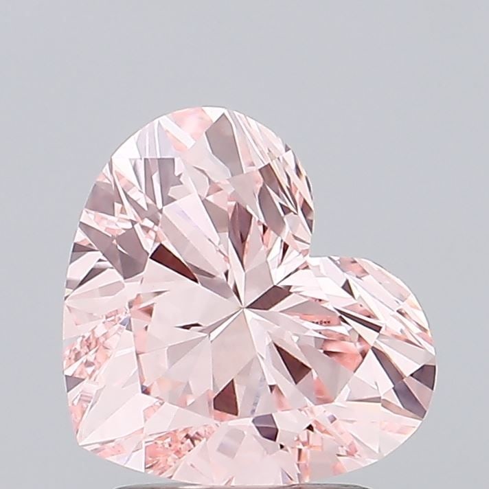 Loose Lab Diamond IGI Heart 2.28ct Fancy Intense Pink VS1: Loose Lab Diamond IGI Heart 2.28ct Fancy Intense Pink VS1 Loose lab diamond of 2.28ct in a heart shape, displaying a fancy intense pink color with VS1 clarity, certified by IGI. Item Specifics: Source