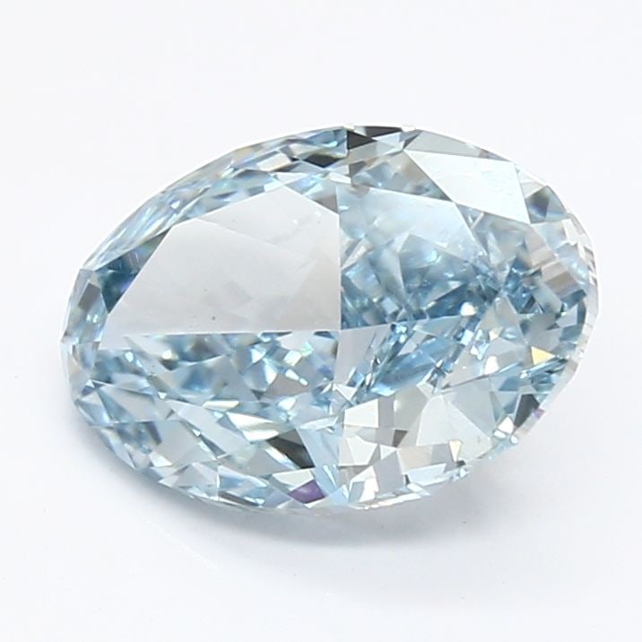 Loose Lab Diamond IGI Oval 2.24ct Fancy Vivid Blue VVS2: Loose Lab Diamond IGI Oval 2.24ct Fancy Vivid Blue VVS2 Loose lab-grown diamond IGI-certified, weighing 2.24ct, with an oval cut, fancy vivid blue color, and VVS2 clarity. It features very good polish
