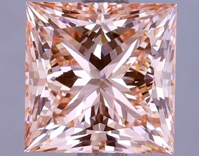 Loose Lab Diamond IGI Princess 2.0ct Fancy Intense Pink VS1: Loose Lab Diamond IGI Princess 2.0ct Fancy Intense Pink VS1 Loose lab-grown diamond IGI-certified, weighing 2.0ct, with a princess cut, fancy intense pink color, and VS1 clarity. It has excellent poli