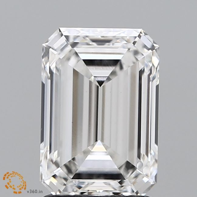 Loose Lab Diamond GIA Emerald 2.08ct G VS2: Loose Lab Diamond GIA Emerald 2.08ct G VS2 Loose lab-grown diamond GIA-certified, weighing 2.08ct, with an emerald cut, G color, and VS2 clarity. It features excellent polish and symmetry, measuring 8