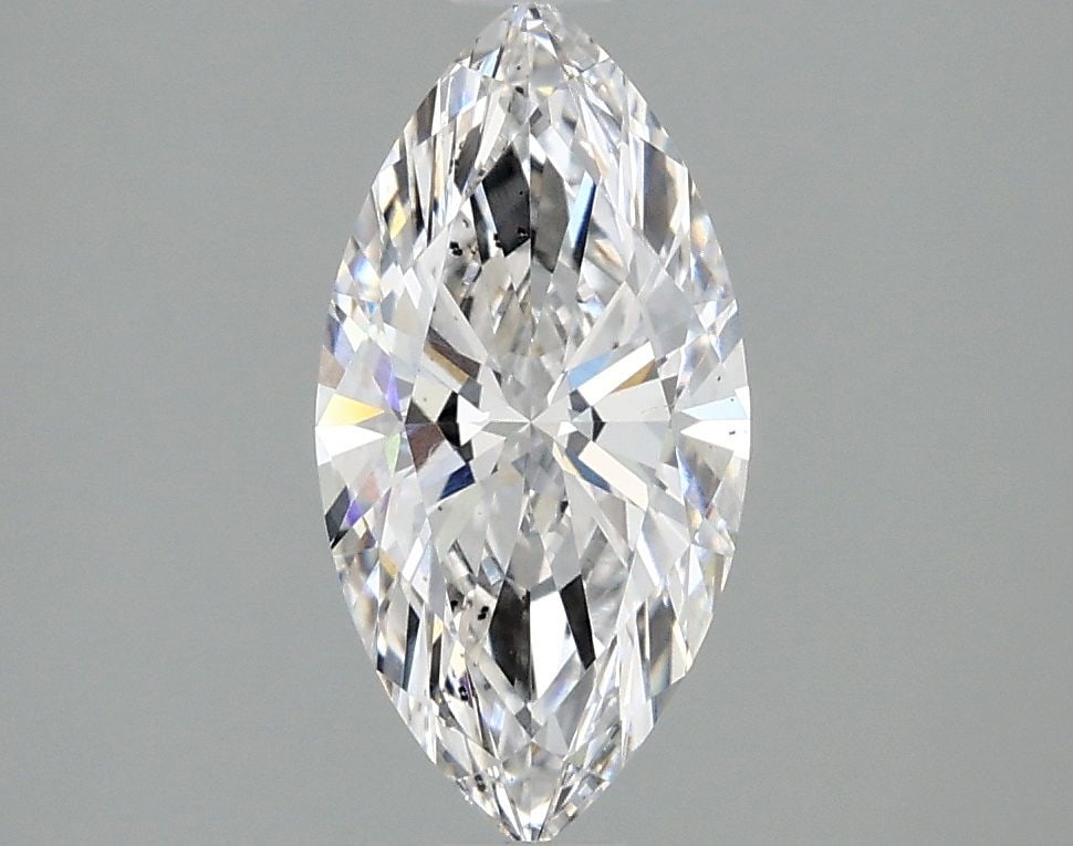 Loose Lab Diamond IGI Marquise 1.35ct D VS2: Loose Lab Diamond IGI Marquise 1.35ct D VS2 A loose lab-grown marquise diamond with a weight of 1.35ct in D color and VS2 clarity, featuring EX polish and symmetry, measuring 11.55L x 5.83W x 3.58H, c