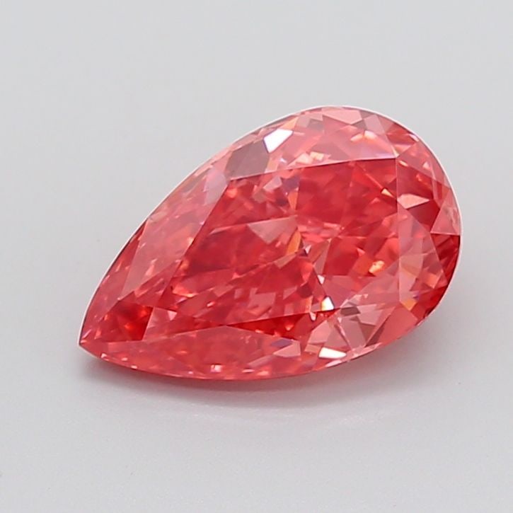 Loose Lab Diamond Pear 3.08ct Fancy Vivid Reddish Pink VS2 (1 of 1)