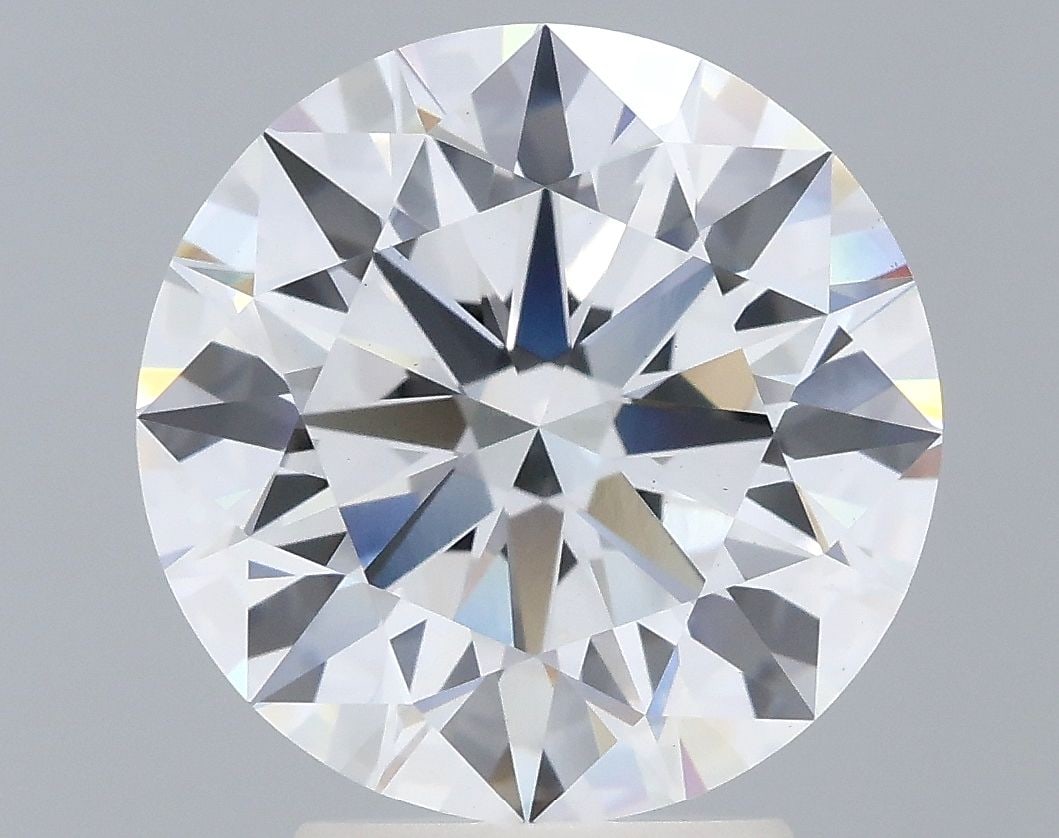 Ideal Loose Lab Diamond IGI Round 3.4ct F VS1: Ideal Loose Lab Diamond IGI Round 3.4ct F VS1 Ideal loose lab-grown diamond weighing 3.4ct, round cut, with F color and VS1 clarity, featuring an IGI certification. Measurements are 9.61L x 9.68W x 5.
