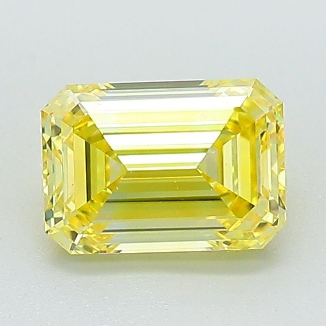 Loose Lab Diamond 1.12ct Fancy Vivid Yellow VVS2 - IGI Emerald: Loose Lab Diamond 1.12ct Fancy Vivid Yellow VVS2 - IGI Emerald This loose lab-grown diamond weighs 1.12ct, showcases a fancy vivid yellow color and VVS2 clarity, with excellent polish and symmetry, an