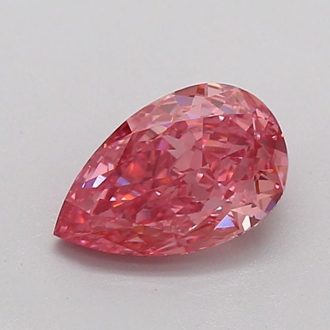 Loose Lab Diamond 1.06ct Fancy Pink VS2 - Pear: Loose Lab Diamond 1.06ct Fancy Pink VS2 - Pear Loose lab-grown diamond weighing 1.06ct, fancy pink color with VS2 clarity, featuring very good polish and good symmetry, measuring 8.3L x 5.3W x 3.4H, w