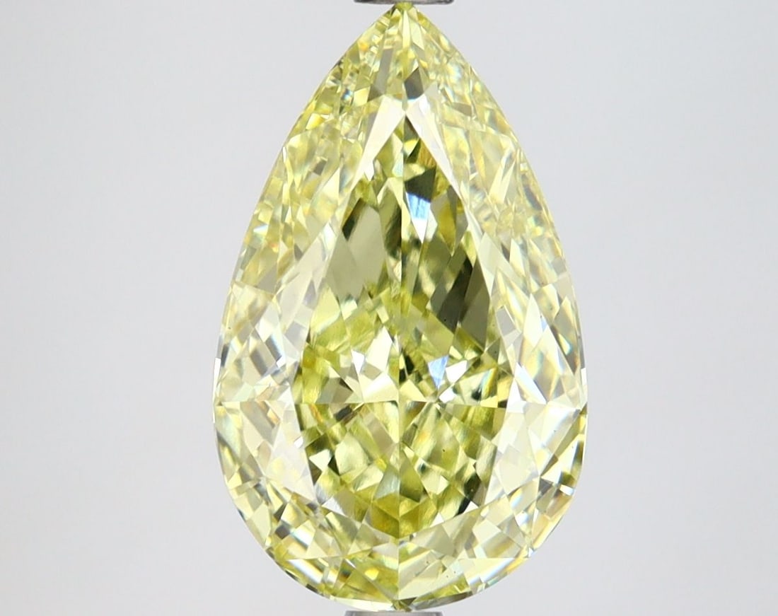 Loose Lab Diamond IGI Pear 3.16ct Fancy Intense Yellow VS1: Loose Lab Diamond IGI Pear 3.16ct Fancy Intense Yellow VS1 Loose Lab Diamond IGI Pear 3.16ct Fancy Intense Yellow VS1, with excellent polish and symmetry, measuring 12.9L x 7.87W x 4.5H, certified by