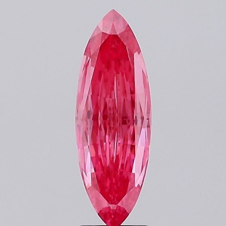 Loose Lab Diamond IGI Marquise 2.21ct Fancy Vivid Pink VVS2: Loose Lab Diamond IGI Marquise 2.21ct Fancy Vivid Pink VVS2 Loose Lab Diamond IGI Marquise weighing 2.21ct with Fancy Vivid Pink color, VVS2 clarity, and dimensions of 17.11L x 5.9W x 2.79H. Certifica