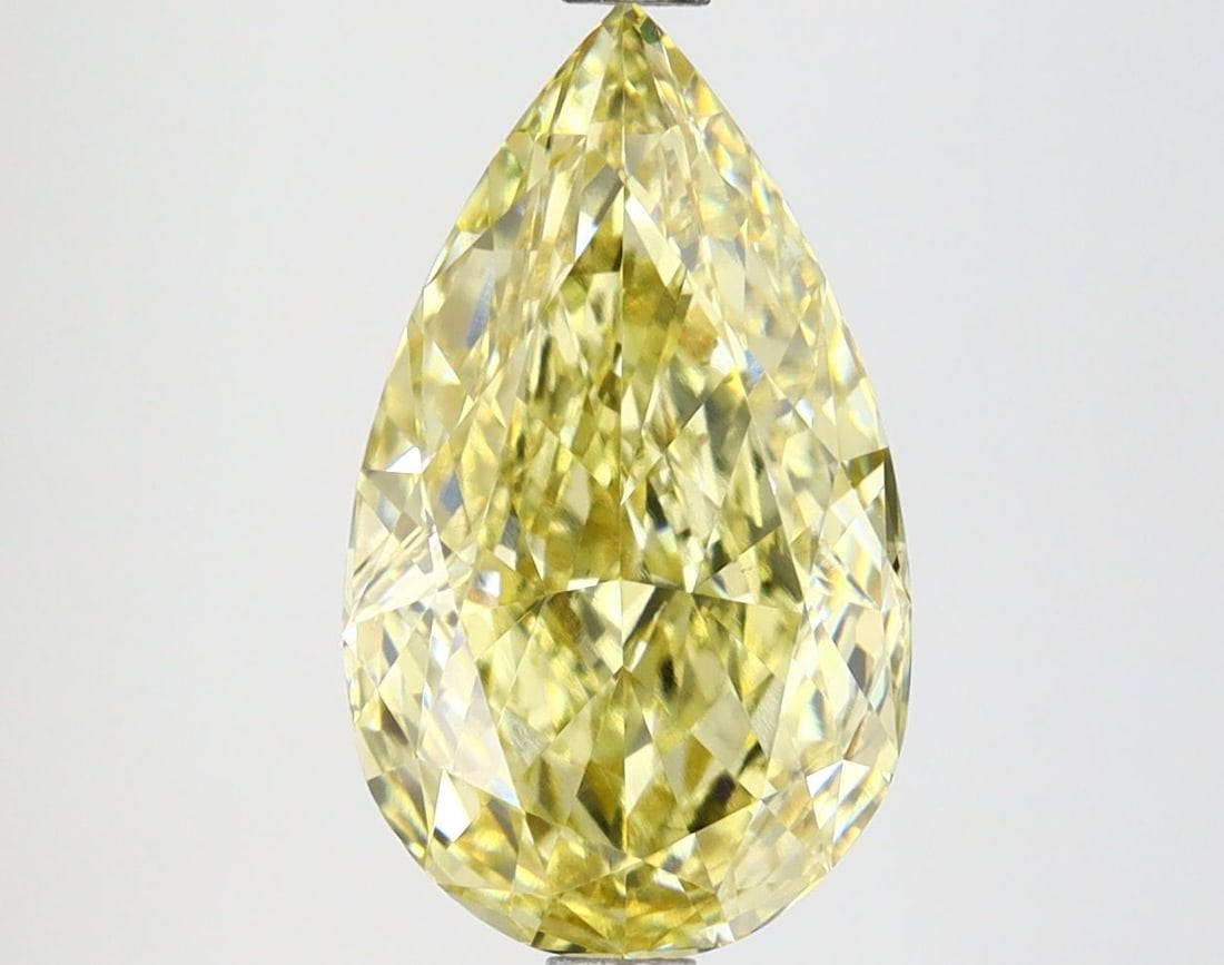 Loose Lab Diamond IGI Pear 3.66ct Fancy Intense Yellow VS1: Loose Lab Diamond IGI Pear 3.66ct Fancy Intense Yellow VS1 Loose Lab Diamond IGI Pear at 3.66ct, showcasing a Fancy Intense Yellow color and VS1 clarity with EX polish and symmetry; certified by IGI.