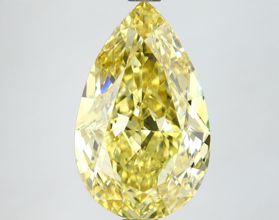 Loose Lab Diamond IGI Pear 4.55ct Fancy Vivid Yellow VS1: Loose Lab Diamond IGI Pear 4.55ct Fancy Vivid Yellow VS1 Loose Lab Diamond IGI Pear, 4.55ct, Fancy Vivid Yellow, VS1 clarity. Measurements: 13.81L x 8.54W x 5.23H, certified by IGI. Item Specifics: So