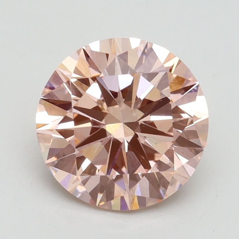 Loose Lab Diamond - IGI Round 2.0ct Fancy Intense Pink VS2: Loose Lab Diamond - IGI Round 2.0ct Fancy Intense Pink VS2 Loose lab diamond weighing 2.0ct, featuring a fancy intense pink color and VS2 clarity, measuring 8.02L x 8.07W x 4.86H, certified by IGI. It