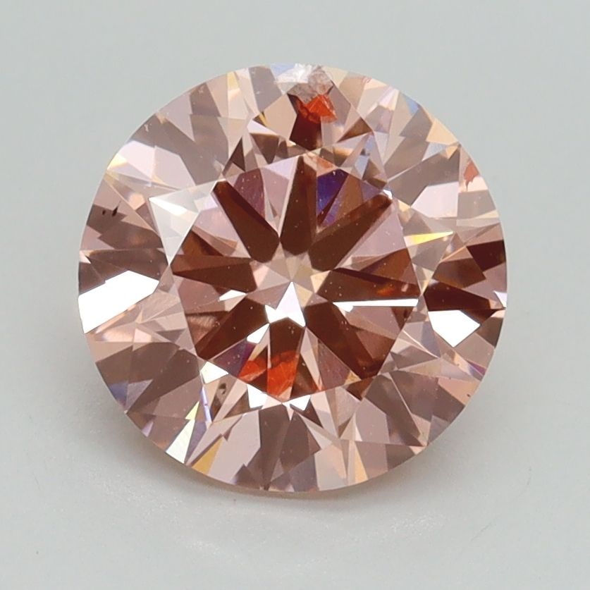 Loose Lab Diamond IGI Round 2.0ct Fancy Intense Pink SI2: Loose Lab Diamond IGI Round 2.0ct Fancy Intense Pink SI2 Loose lab-grown diamond weighing 2.0ct, color Fancy Intense Pink, clarity SI2, with measurements of 8.1L x 8.17W x 4.84H, certified by IGI. Ite