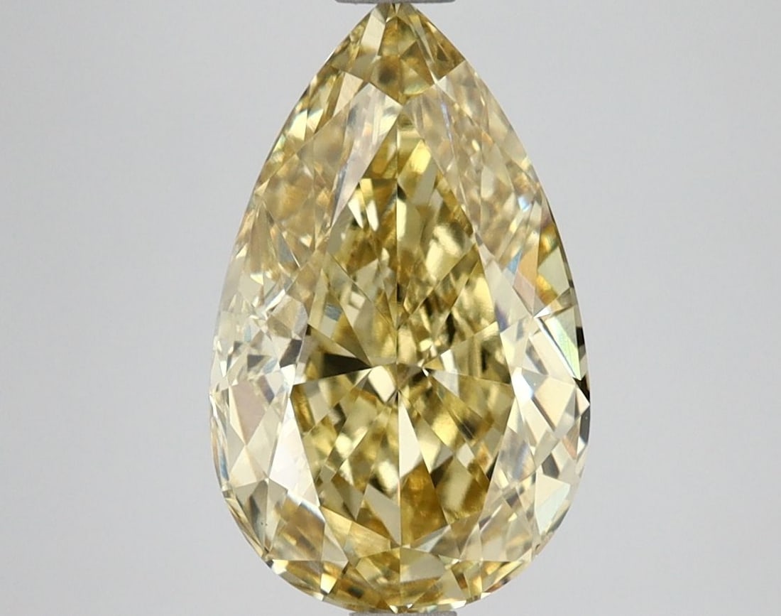 Loose Lab Diamond IGI Pear 3.0ct Fancy Vivid Yellow VS1: Loose Lab Diamond IGI Pear 3.0ct Fancy Vivid Yellow VS1 Loose Lab Diamond IGI Pear, weighing 3.0ct, with Fancy Vivid Yellow Color and VS1 Clarity, featuring Excellent Polish and Symmetry, certified by