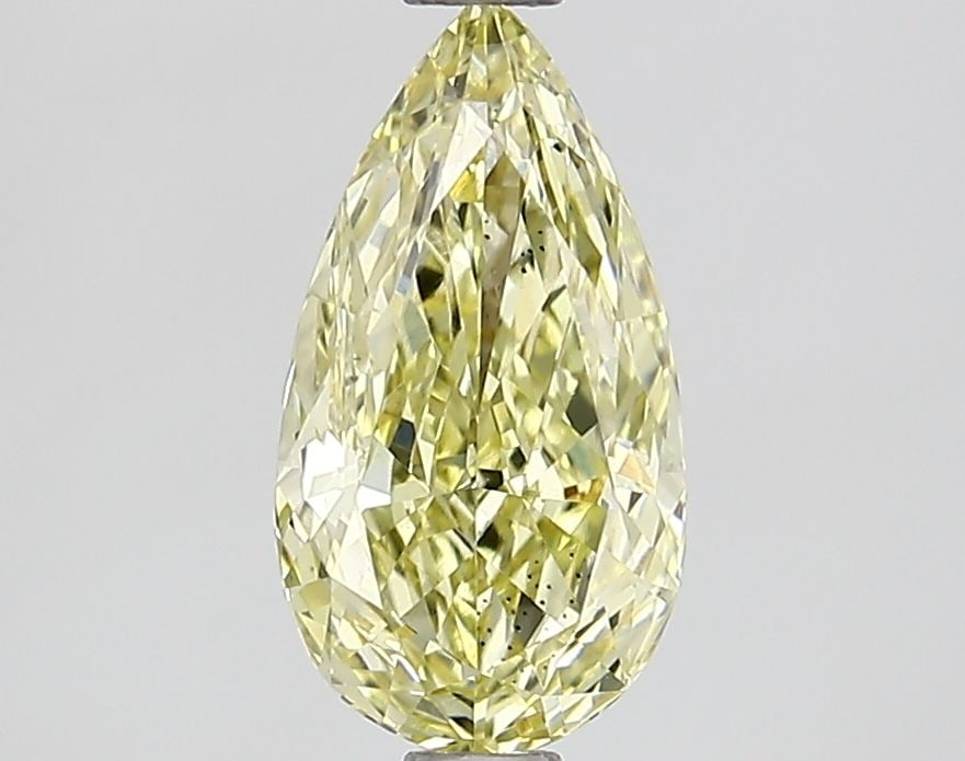 Loose Lab Diamond IGI Pear 1.21ct Fancy Intense Yellow VS2: Loose Lab Diamond IGI Pear 1.21ct Fancy Intense Yellow VS2 Loose Lab Diamond IGI Pear, 1.21ct, featuring a Fancy Intense Yellow color and VS2 clarity, sized at 10.12L x 5.42W x 3.25H, IGI certified. I
