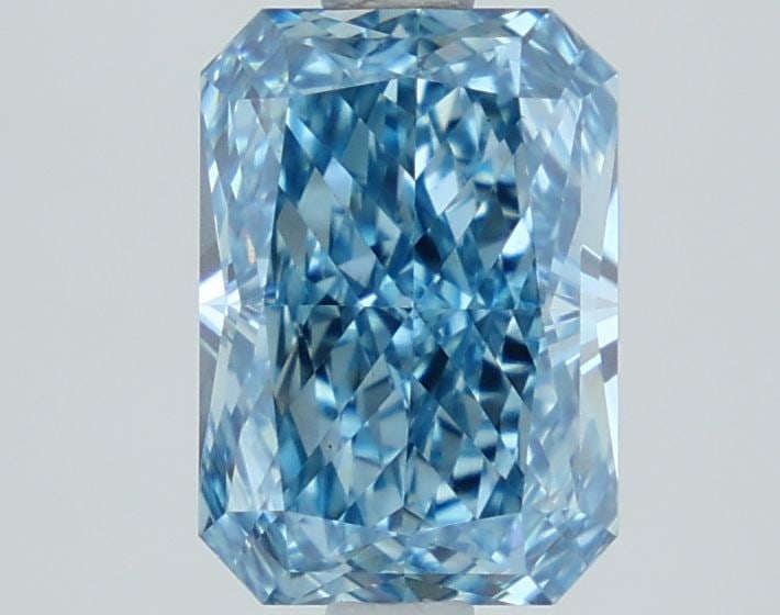 Loose Lab Diamond IGI Radiant 1.79ct Fancy Vivid Blue VS1: Loose Lab Diamond IGI Radiant 1.79ct Fancy Vivid Blue VS1 Loose Lab Diamond IGI Radiant, 1.79ct, Fancy Vivid Blue, VS1 clarity, with EX Polish and VG Symmetry, measuring 8.5L x 5.98W x 3.88H. Item Spe