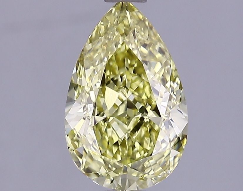Loose Lab Diamond IGI Pear 1.5ct Fancy Intense Yellow VS1: Loose Lab Diamond IGI Pear 1.5ct Fancy Intense Yellow VS1 Loose Lab Diamond IGI Pear, 1.5ct, Color Fancy Intense Yellow, Clarity VS1, Polish EX, Symmetry VG, measuring 9.52L x 6.1W x 3.78H, certified