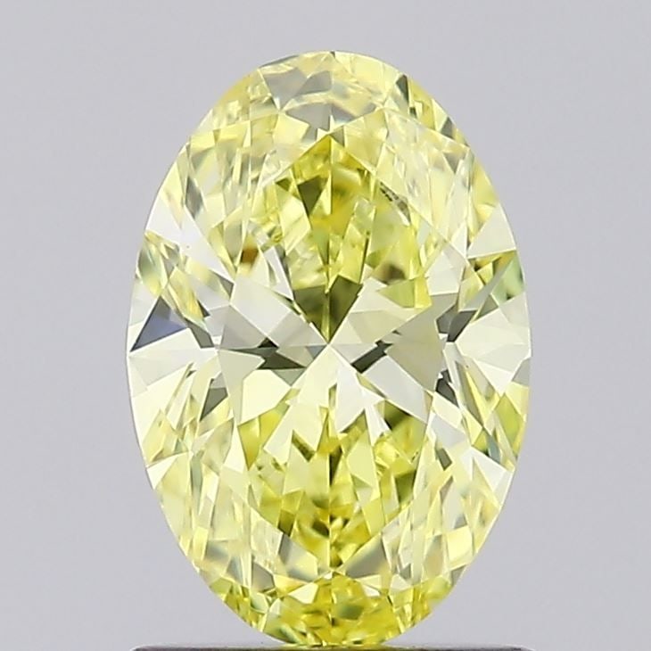 Loose Lab Diamond IGI Oval 1.13ct Fancy Intense Yellow VS2: Loose Lab Diamond IGI Oval 1.13ct Fancy Intense Yellow VS2 This Loose Lab Diamond is a 1.13ct oval cut with Fancy Intense Yellow color and VS2 clarity, certified by IGI, featuring excellent polish and