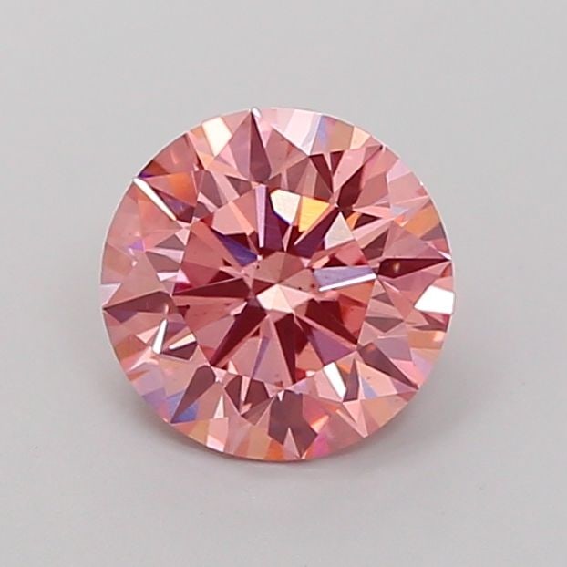 Ideal Loose Lab Diamond IGI Round 2.06ct Fancy Vivid Pink VS2: Ideal Loose Lab Diamond IGI Round 2.06ct Fancy Vivid Pink VS2 This Ideal Loose Lab Diamond is a 2.06ct round cut with Fancy Vivid Pink color and VS2 clarity, certified by IGI, featuring excellent poli
