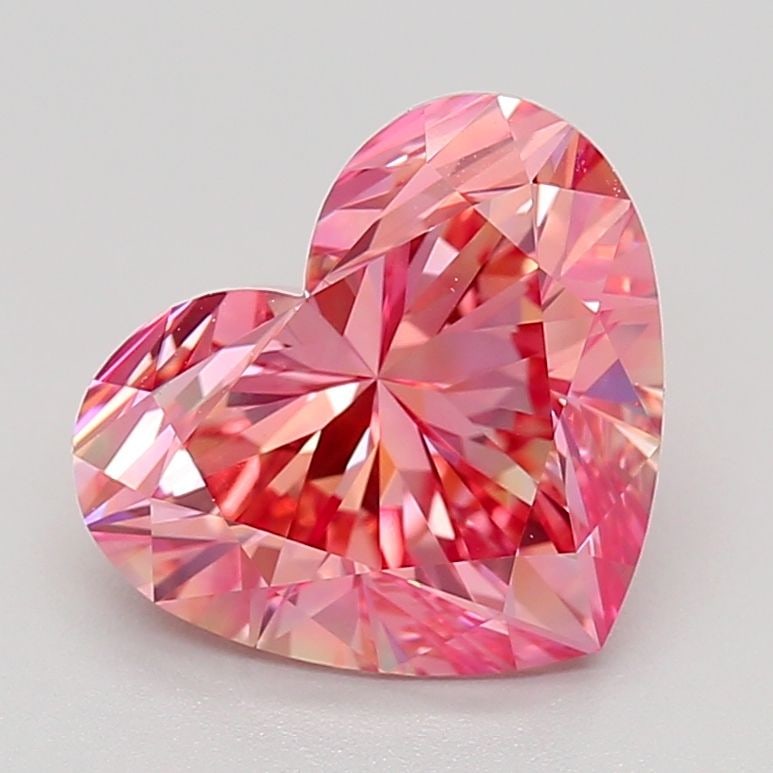 Loose Lab Diamond IGI Heart 3.06ct Fancy Vivid Purplish Pink VS1: Loose Lab Diamond IGI Heart 3.06ct Fancy Vivid Purplish Pink VS1 Loose Lab Diamond IGI Heart, 3.06ct, Fancy Vivid Purplish Pink, VS1 clarity, with IGI certification and measurements of 8.51L x 10.05W