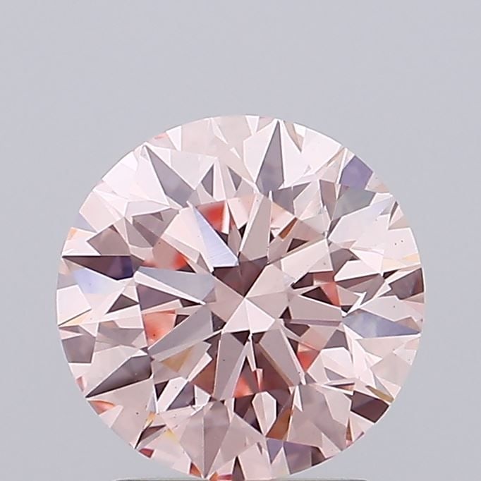 Loose Lab Diamond IGI Round 1.8ct Fancy Intense Pink VS1: Loose Lab Diamond IGI Round 1.8ct Fancy Intense Pink VS1 This 1.8ct Loose Lab Diamond features a Fancy Intense Pink color, VS1 clarity, and is certified by IGI with excellent cut, polish, and symmetry